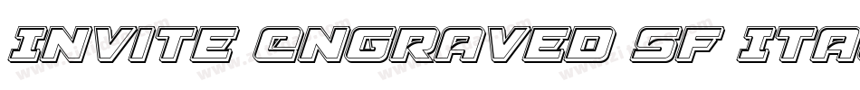 Invite Engraved SF Italic字体转换